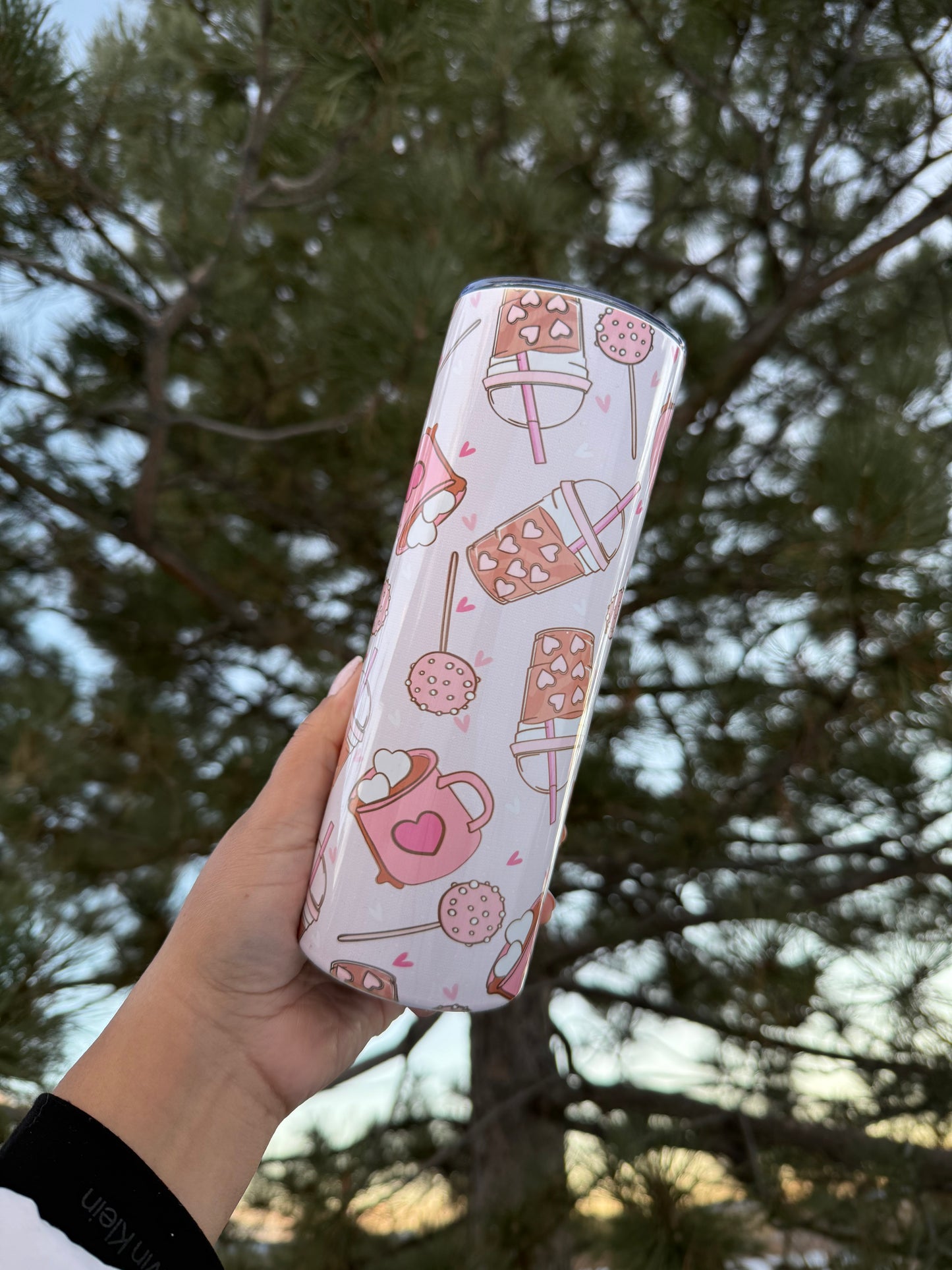 Cake pop and coffee tumbler